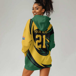 Springbok South Africa Cricket Custom Hoodie Dress Unique Pattern