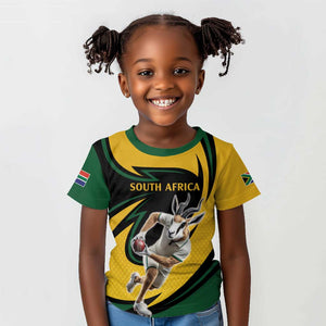 Springbok South Africa Cricket Custom Kid T shirt Unique Pattern