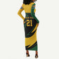 Springbok South Africa Cricket Custom Long Sleeve Bodycon Dress Unique Pattern LT9