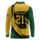 Springbok South Africa Cricket Custom Long Sleeve Polo Shirt Unique Pattern