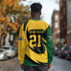 Springbok South Africa Cricket Custom Long Sleeve Shirt Unique Pattern
