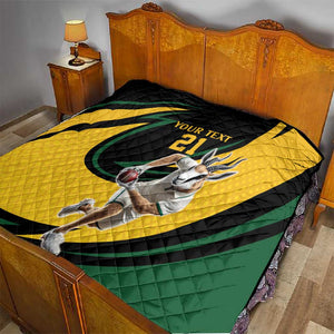 Springbok South Africa Cricket Custom Quilt Unique Pattern