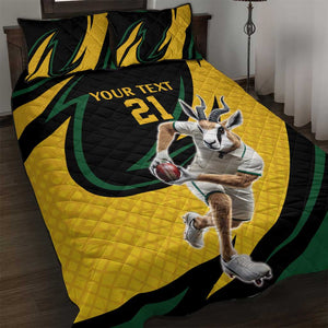 Springbok South Africa Cricket Custom Quilt Bed Set Unique Pattern