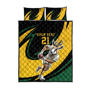 Springbok South Africa Cricket Custom Quilt Bed Set Unique Pattern