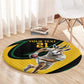 Springbok South Africa Cricket Custom Round Carpet Unique Pattern