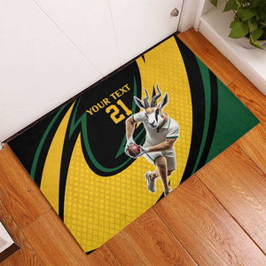 Springbok South Africa Cricket Custom Rubber Doormat Unique Pattern