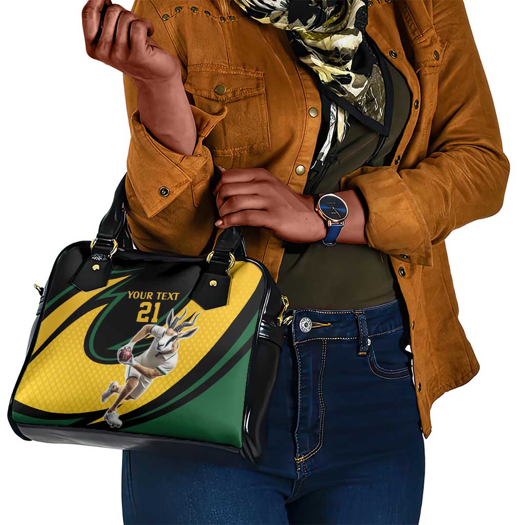 Springbok South Africa Cricket Custom Shoulder Handbag Unique Pattern