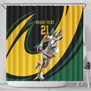 Springbok South Africa Cricket Custom Shower Curtain Unique Pattern