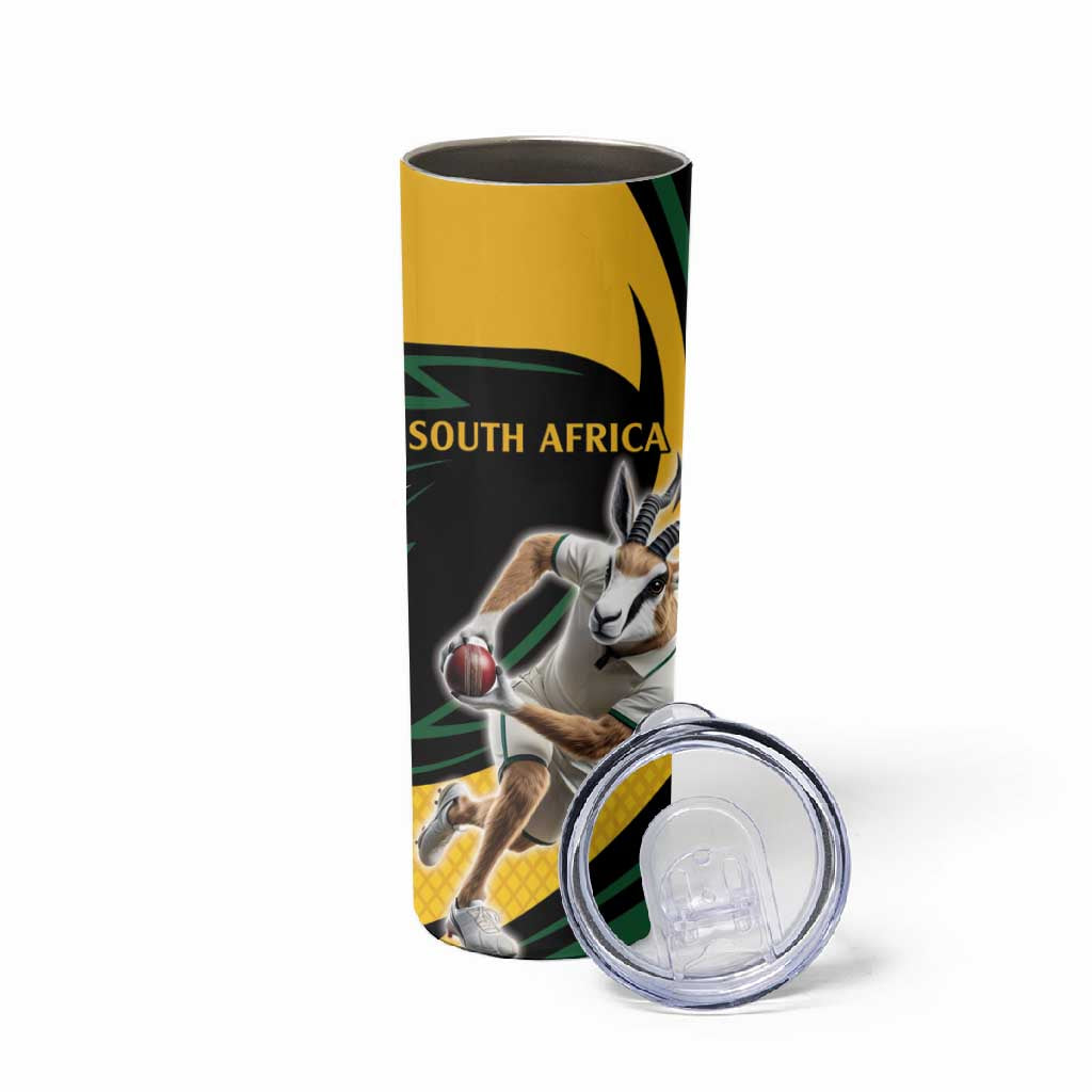 Springbok South Africa Cricket Custom Skinny Tumbler Unique Pattern