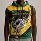 Springbok South Africa Cricket Custom Sleeveless Zip Hoodie Unique Pattern - African Pride