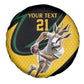 Springbok South Africa Cricket Custom Spare Tire Cover Unique Pattern