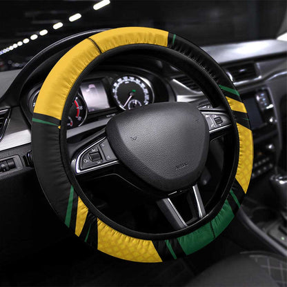 Springbok South Africa Cricket Steering Wheel Cover Unique Pattern