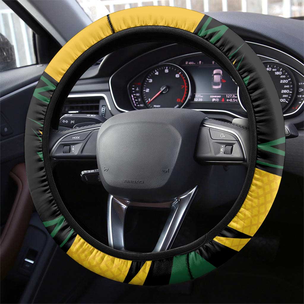 Springbok South Africa Cricket Steering Wheel Cover Unique Pattern