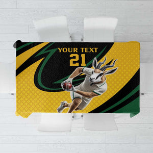 Springbok South Africa Cricket Custom Tablecloth Unique Pattern