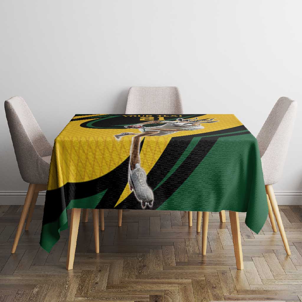 Springbok South Africa Cricket Custom Tablecloth Unique Pattern