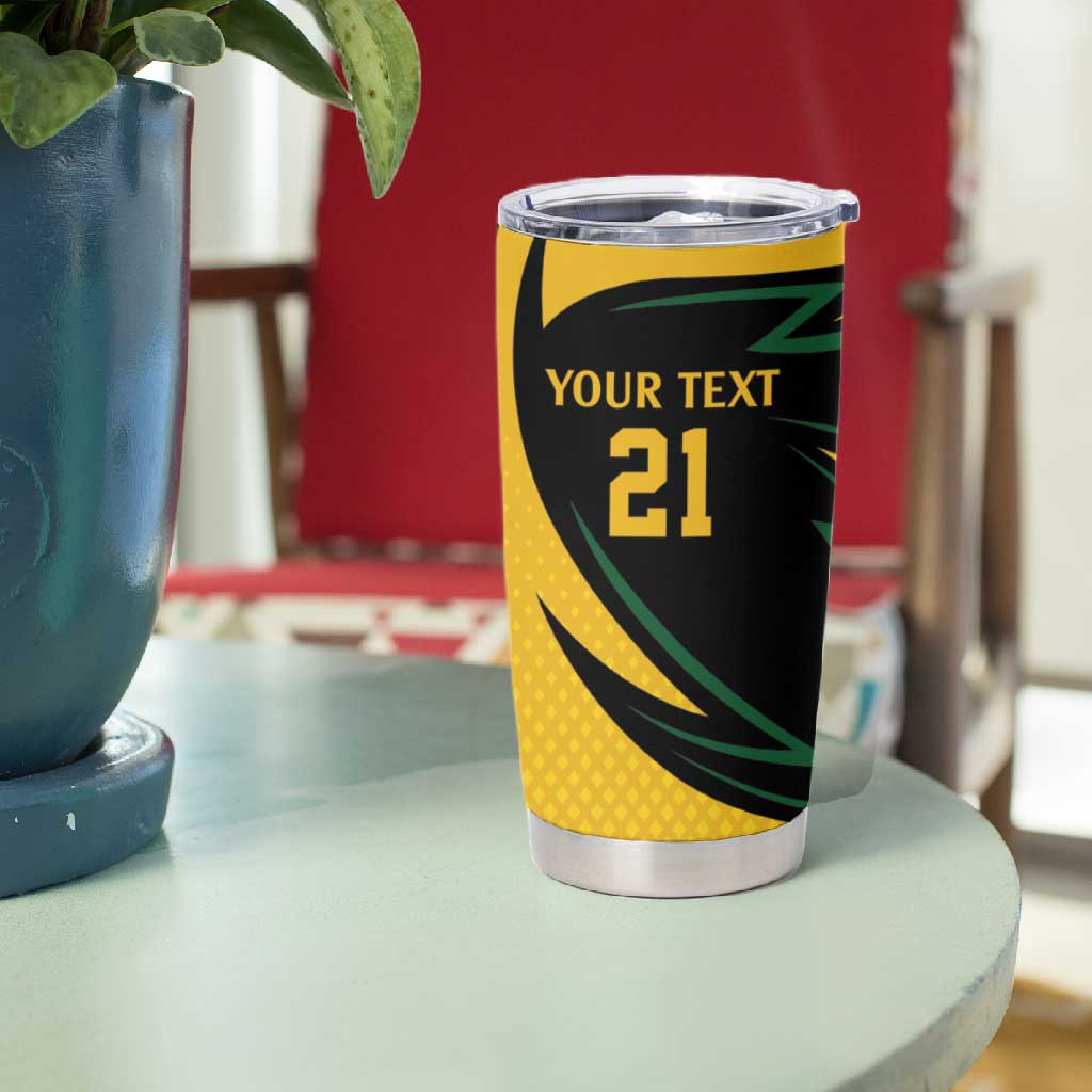 Springbok South Africa Cricket Custom Tumbler Cup Unique Pattern