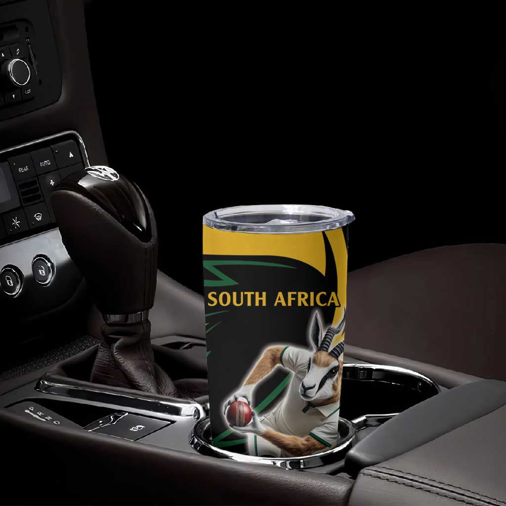 Springbok South Africa Cricket Custom Tumbler Cup Unique Pattern