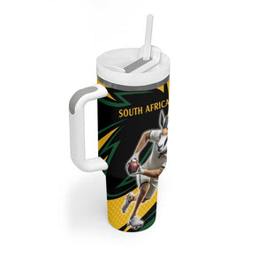 Springbok South Africa Cricket Custom Tumbler With Handle Unique Pattern