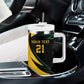 Springbok South Africa Cricket Custom Tumbler With Handle Unique Pattern