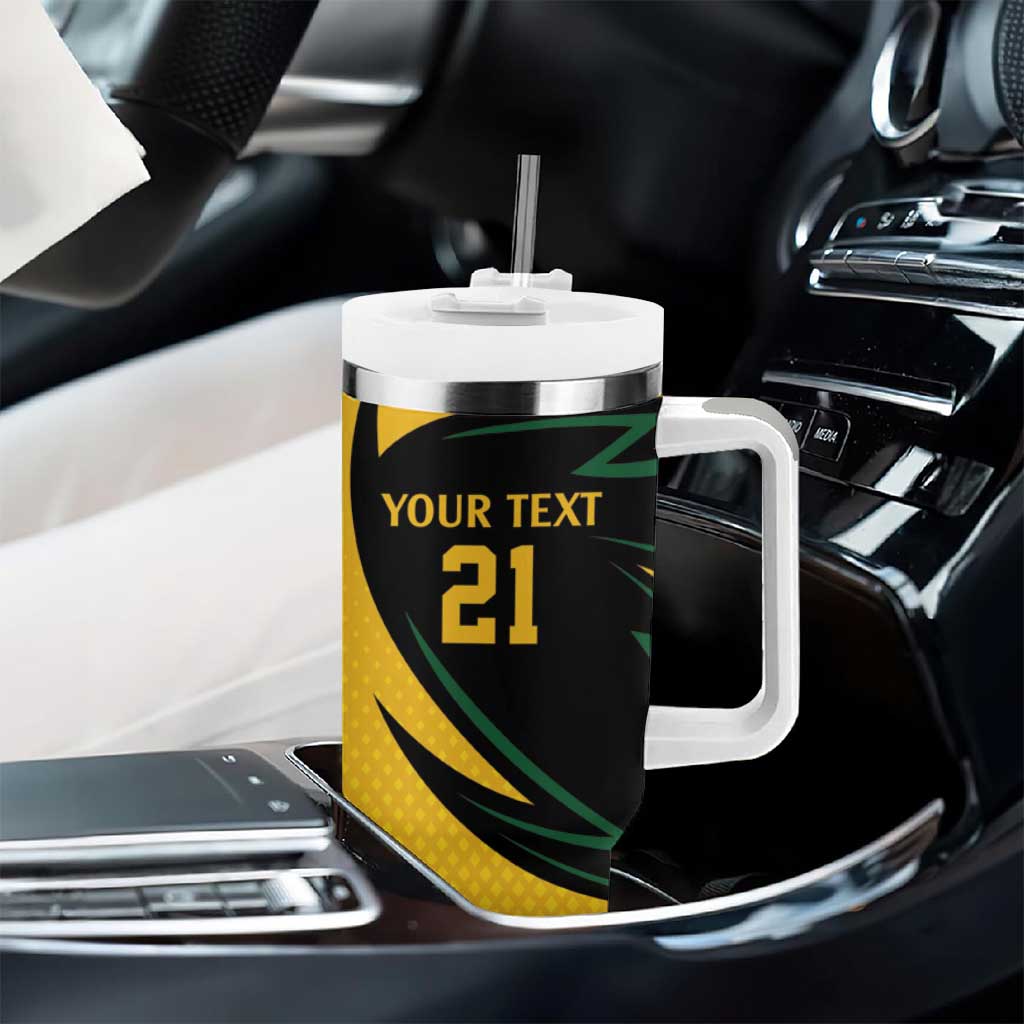 Springbok South Africa Cricket Custom Tumbler With Handle Unique Pattern