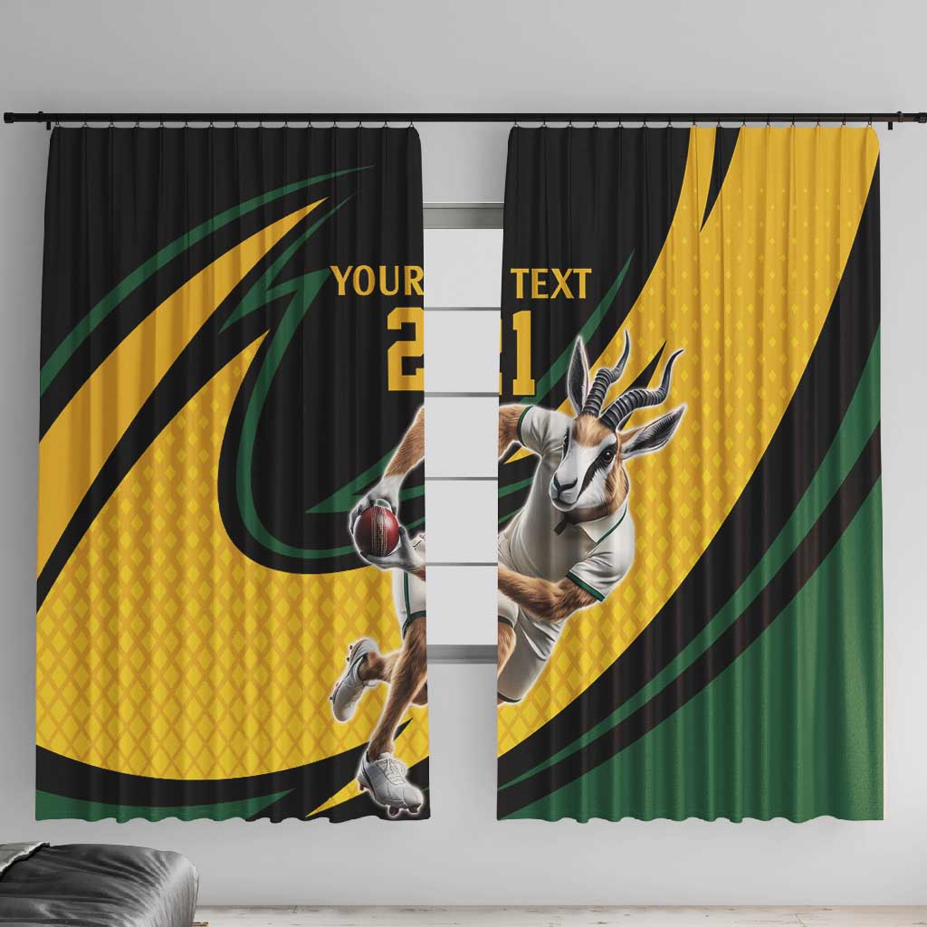 Springbok South Africa Cricket Custom Window Curtain Unique Pattern