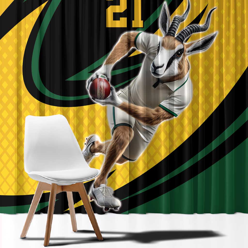 Springbok South Africa Cricket Custom Window Curtain Unique Pattern