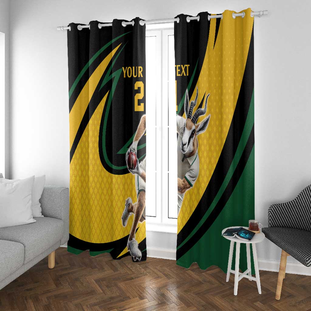 Springbok South Africa Cricket Custom Window Curtain Unique Pattern