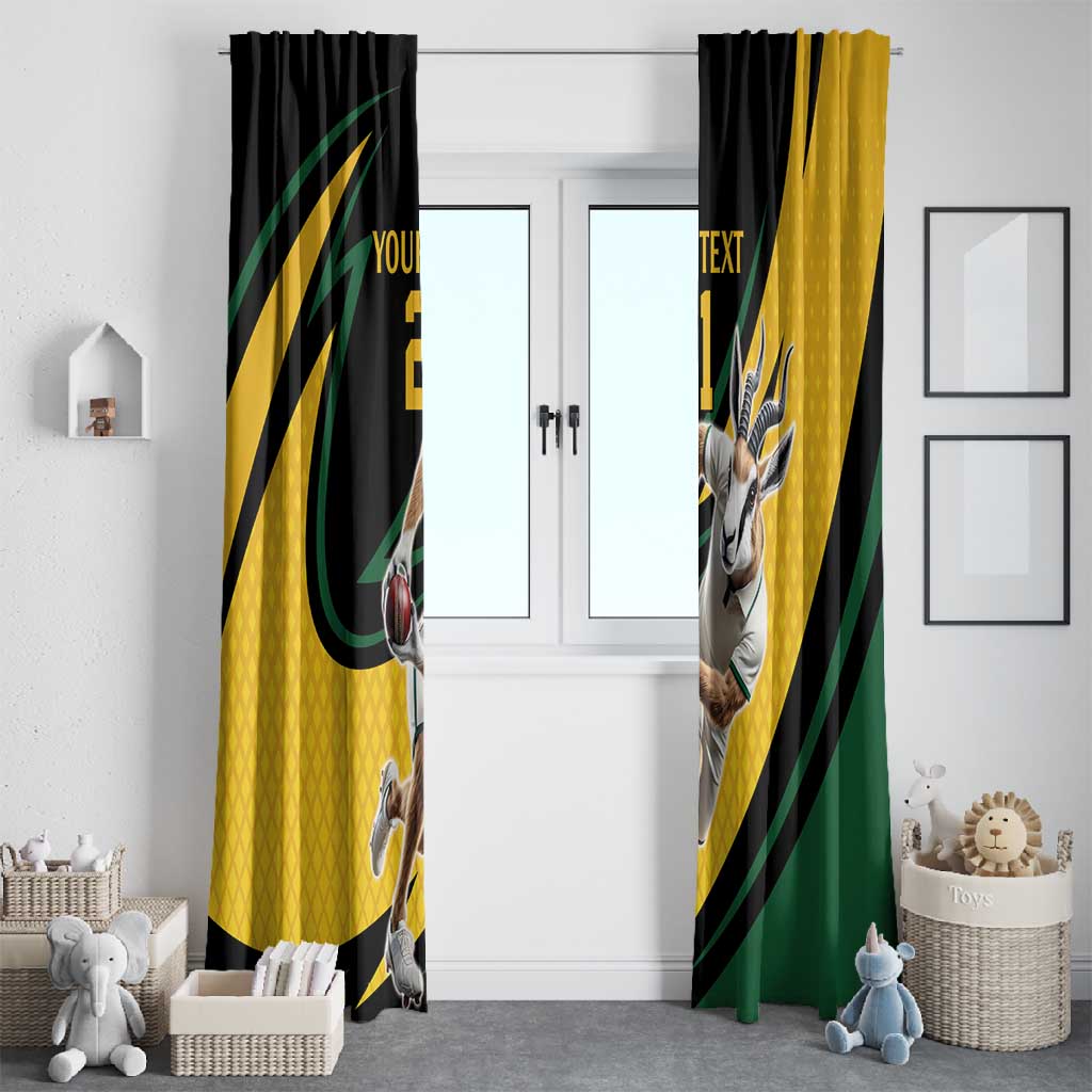 Springbok South Africa Cricket Custom Window Curtain Unique Pattern