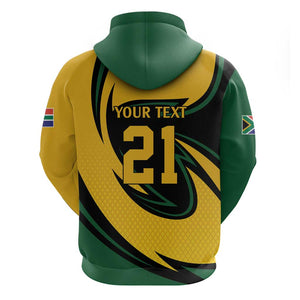 Springbok South Africa Cricket Custom Zip Hoodie Unique Pattern