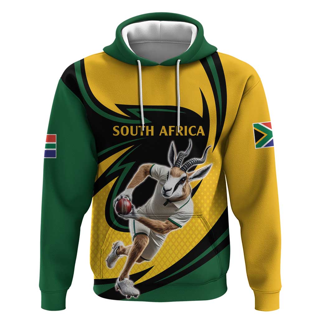 Springbok South Africa Cricket Custom Zip Hoodie Unique Pattern