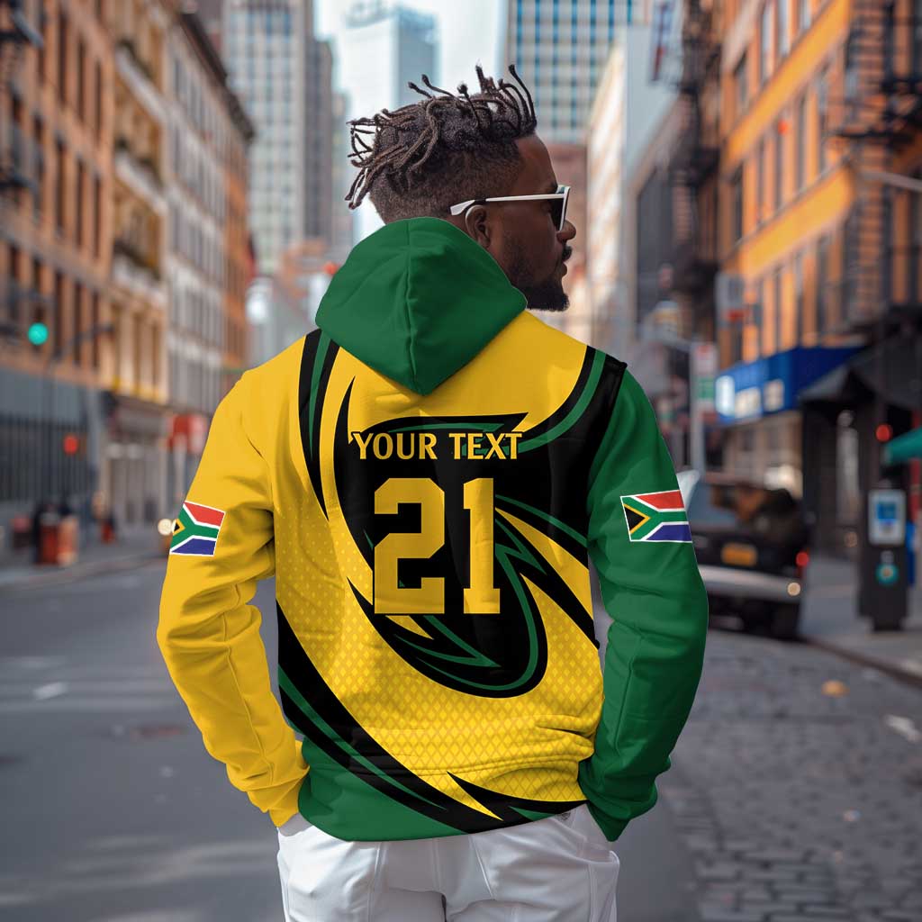 Springbok South Africa Cricket Custom Zip Hoodie Unique Pattern
