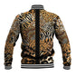 Proud Black Nurse RN Baseball Jacket African Stethoscope Animal Skins Pattern