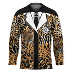 Proud Black Nurse RN Hockey Jersey African Stethoscope Animal Skins Pattern