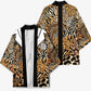 Proud Black Nurse RN Kimono African Stethoscope Animal Skins Pattern