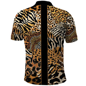 Proud Black Nurse RN Polo Shirt African Stethoscope Animal Skins Pattern