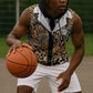 Proud Black Nurse RN Sleeveless Hoodie African Stethoscope Animal Skins Pattern