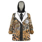 Proud Black Nurse RN Wearable Blanket Hoodie African Stethoscope Animal Skins Pattern