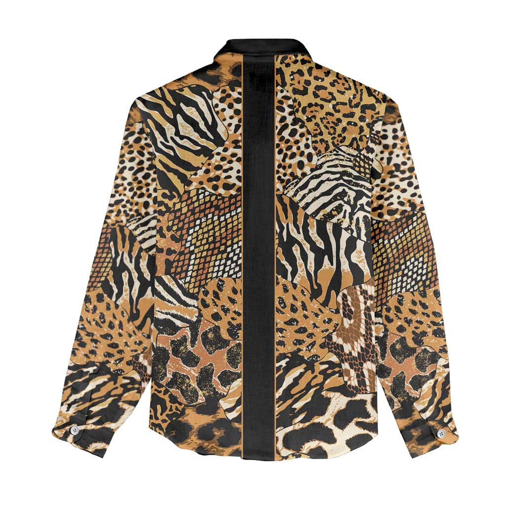Proud Black Nurse RN Women Casual Shirt African Stethoscope Animal Skins Pattern