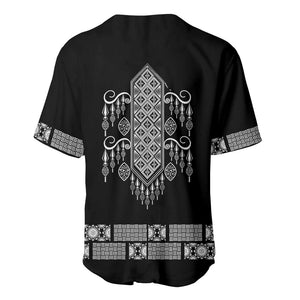 Proud Black Nurse RN Baseball Jersey Black African Pattern Stethoscope Dashiki Motif