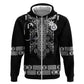 Proud Black Nurse RN Hoodie Black African Pattern Stethoscope Dashiki Motif
