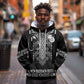 Proud Black Nurse RN Hoodie Black African Pattern Stethoscope Dashiki Motif