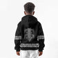Proud Black Nurse RN Kid Hoodie Black African Pattern Stethoscope Dashiki Motif