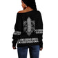 Proud Black Nurse RN Off Shoulder Sweater Black African Pattern Stethoscope Dashiki Motif