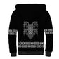 Proud Black Nurse RN Sherpa Hoodie Black African Pattern Stethoscope Dashiki Motif