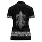 Proud Black Nurse RN Women Polo Shirt Black African Pattern Stethoscope Dashiki Motif