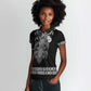 Proud Black Nurse RN Women Polo Shirt Black African Pattern Stethoscope Dashiki Motif