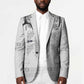 Proud Black Nurse RN Blazer White African Pattern Stethoscope Dashiki Motif