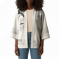 Proud Black Nurse RN Kimono White African Pattern Stethoscope Dashiki Motif