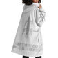 Proud Black Nurse RN Wearable Blanket Hoodie White African Pattern Stethoscope Dashiki Motif