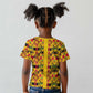 Proud Black Nurse RN Kid T shirt African Stethoscope Kente Pattern